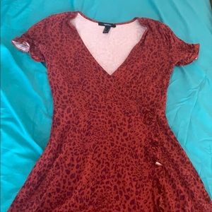 Cheetah Print Cross-Style Dress